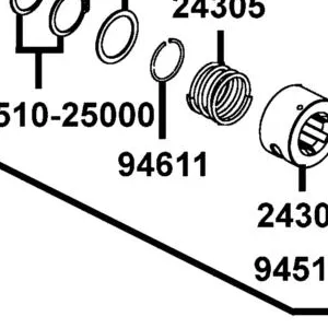 94611-PWB1-900 CLIP DRUM SHAFT — diagram cutout