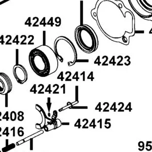 42414-LFA5-900 SHAFT SELECTOR — diagram cutout