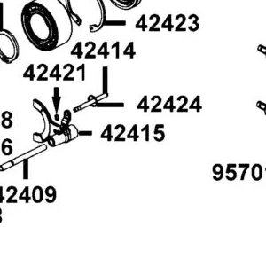 42415-LFA5-900 FORK SELECTOR — diagram cutout
