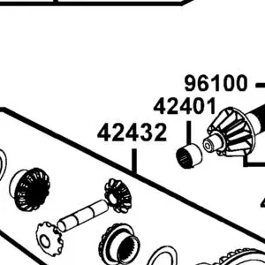 42432-LFA5-900 GEAR(34 TOOTH 3.1)-WELDMENT — diagram cutout