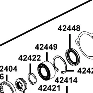 42449-LFA5-900 BEARING BALL DOUBLE ROW — diagram cutout