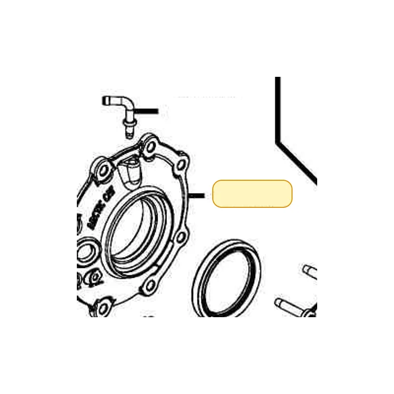 42454-PWB1-900 COVER GEARCASE-FRONT MACH — diagram cutout