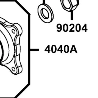 4040A-PWB1-900 COUPLING REAR OUTPUT SHAFT — diagram cutout