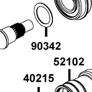 90342-PWB1-900 SHIM DRIVEN BEVEL GEAR L (1.125~1.175) — diagram cutout