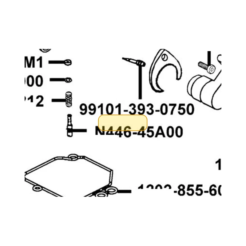99101-393-0750 MAIN JET #75 — diagram cutout