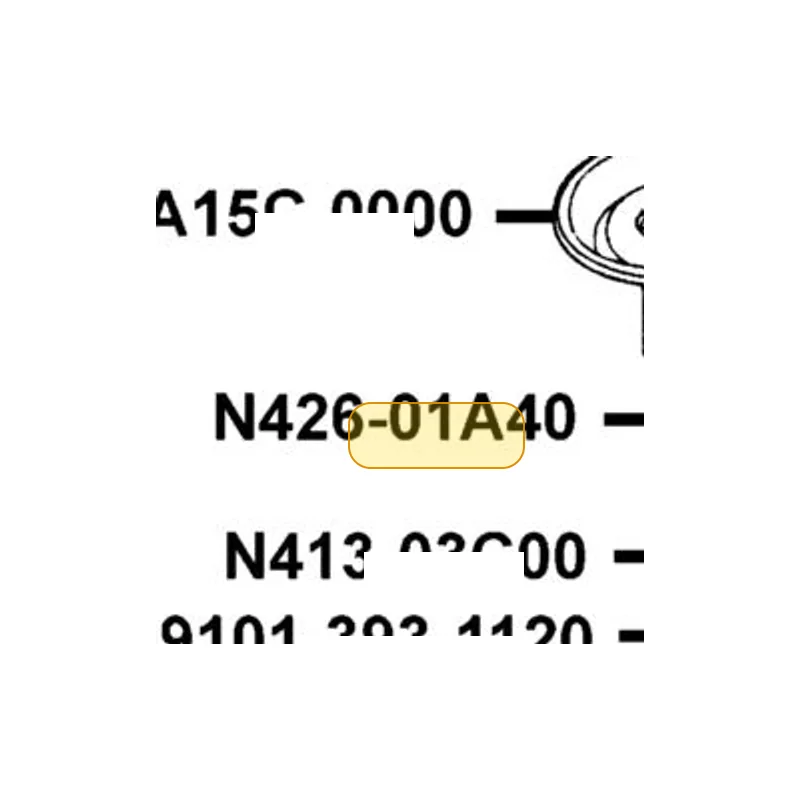 N426-01A40 JET NEEDLE — diagram cutout