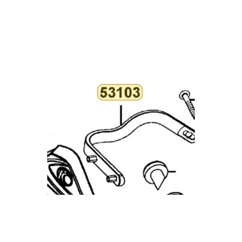 53103-LGN5-E00 STAY. HAND PROTECTOR R — diagram cutout