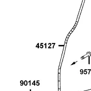 45127-LGN5-900 HOSE . BRAKE LHM/C-FOOT M/C — diagram cutout