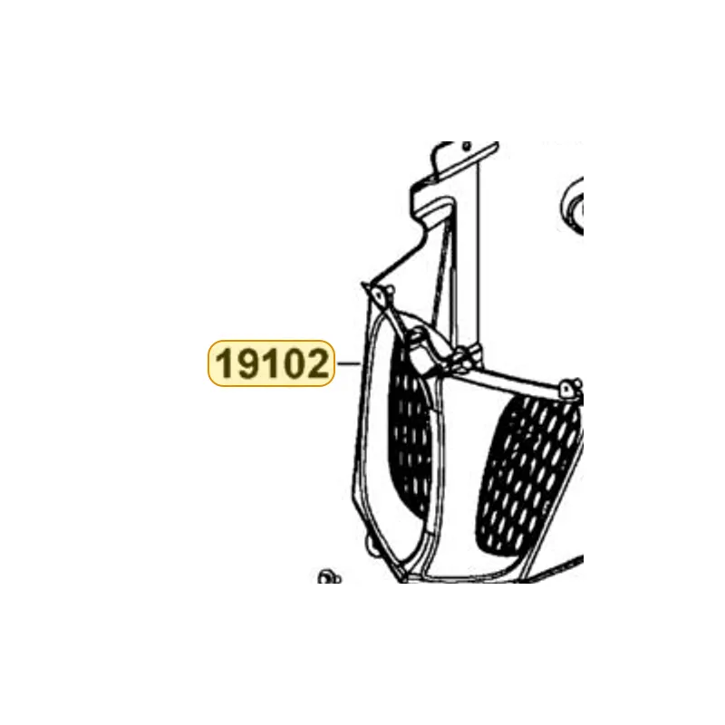 19102-LGN5-E01-N1R DUCT.COOLING AIR (Black) — diagram cutout
