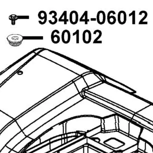 60102-PWB1-900 GROMMET PANEL-SIDE — diagram cutout