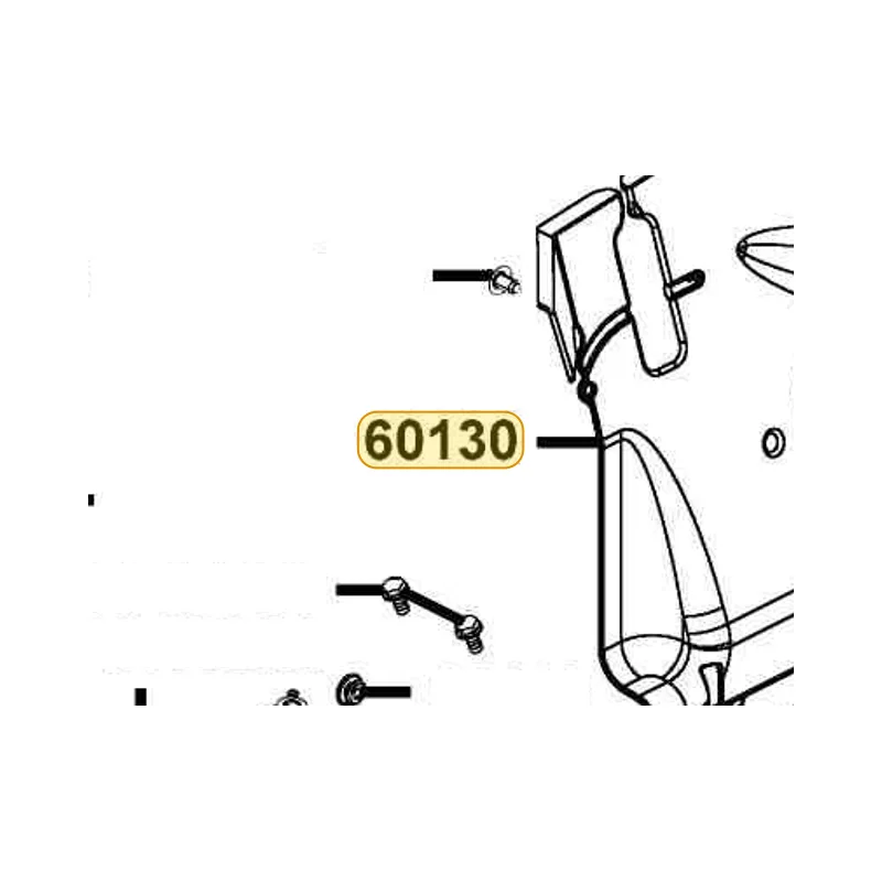 60130-PWB1-910-N1R PANEL SPLASH-RIGHT (Black) — diagram cutout
