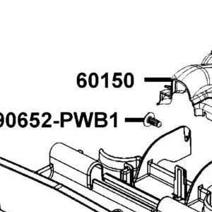 60150-LFA5-E01-N1R COVER WATERPROOF (Black) — diagram cutout