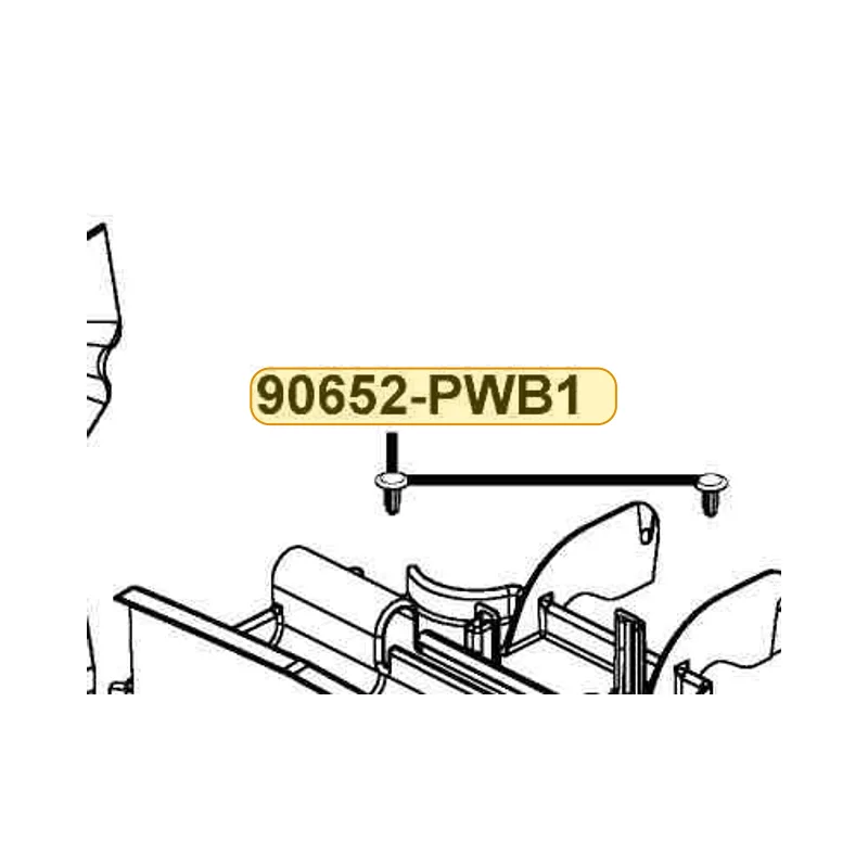 90652-PWB1-900 X'MAS TREE CLIP — diagram cutout