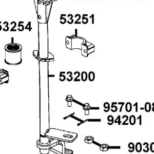53200-LGN5-900 POST STEERING — diagram cutout