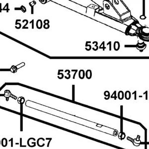 53700-LGC7-E00 TIE ROD ASSY — diagram cutout