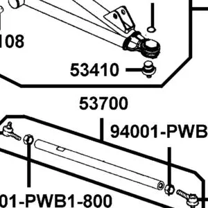 53700-PWB1-900 TIE ROD -ASSY — diagram cutout