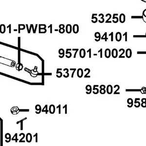 53702-PWB1-900 JOINT R BALL — diagram cutout