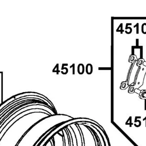 45100-PWB1-600 CALIPER BRAKE RH — diagram cutout