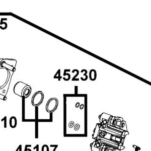 45230-PWB1-305 GUIDE O RINGS — diagram cutout