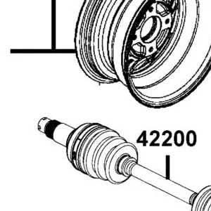 42705-LGN5-E00 WHEEL CAST RR — diagram cutout