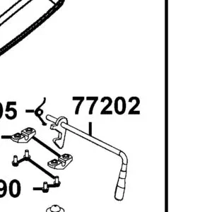 77202-LGN5-E00 LATCH COMP SEAT — diagram cutout
