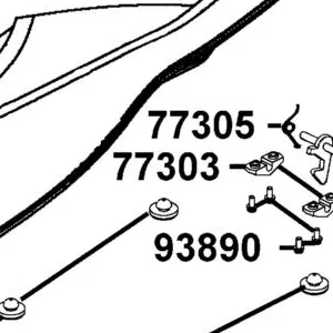 77303-KFA6-900 HOLDER HOOK BAR — diagram cutout