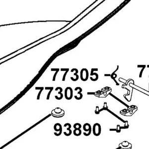 77305-KFA6-900 SPRING HOOK BAR — diagram cutout