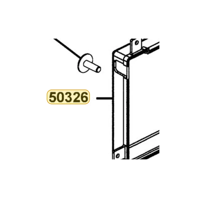50326-LGN5-E00-N1R COVER BATTERY (Black) — diagram cutout