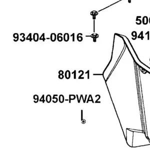 80121-LGN5-E01-N1R MUDGUARD R FLOOR (Black) — diagram cutout