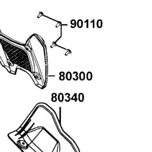 80300-LGN5-E01-N1R COVER GEARBOX (Black) — diagram cutout