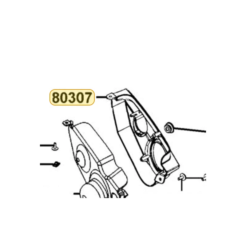 80307-LGN5-E01-N1R COVER.R TAIL LIGHT (Black) — diagram cutout