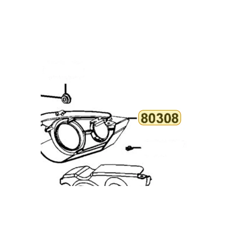 80308-LGN5-E01-N1R COVER.L TAIL LIGHT (Black) — diagram cutout