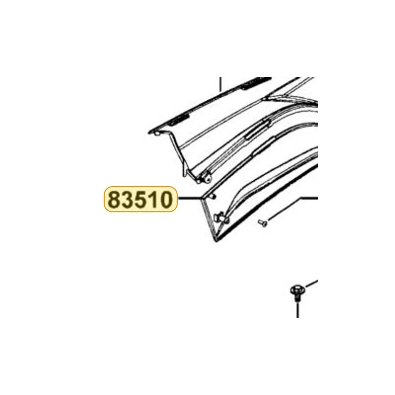 83510-LGN5-Y00-T01 COVER B R SIDE — diagram cutout
