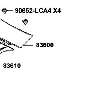 83600-LGN5-E00-N1R COVER A L SIDE (Black) — diagram cutout