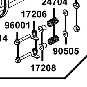 17208-PWB1-900 SPACER STEEL — diagram cutout