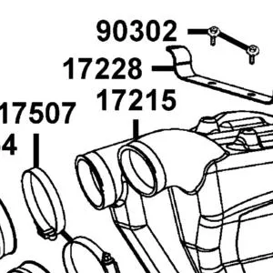 17215-PWB1-900 CHAMBER AIR INTAKE — diagram cutout