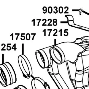 17228-PWB1-900 BRACKET MOUNT-AIR CHAMBER — diagram cutout