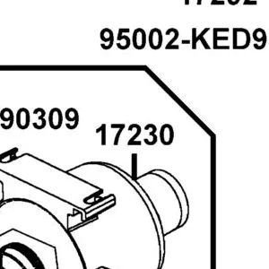 17230-PWB1-900 BODY AIR BOX-CYCLONIC — diagram cutout