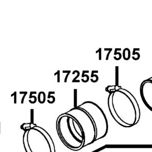 17255-PWB1-900 BOOT AIR IN CARB SML — diagram cutout