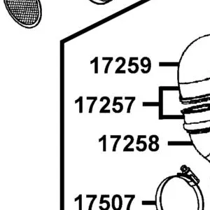 17257-PWB1-900 BOOT INTAKE AIR BOX — diagram cutout