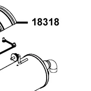 18318-PWB1-900 COVER MUFFLER — diagram cutout