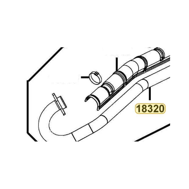 18320-PWB1-900 PIPE EXHAUST -BLACK — diagram cutout