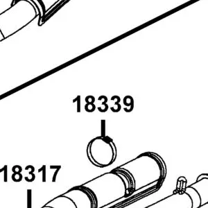 18339-PWB1-900 BAND EXHAUST PIPE SHIELD — diagram cutout