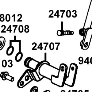 24707-PWB1-900 AXLE WELDMENT — diagram cutout