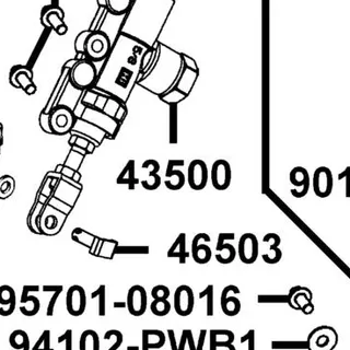 43500-LHM2-E00 M/C ASSY FOOT — diagram cutout