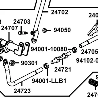 94001-10080-0S NUT CASTLE 10MM — diagram cutout