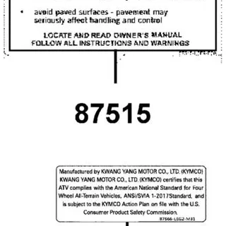 87515-LFE9-E00-T01 WARNING GENERAL DECAL — diagram cutout