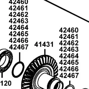 41431-LFA5-900 GEAR REAR — diagram cutout