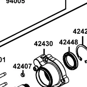 42430-LFA5-910 HOUSING PINION-MACH — diagram cutout