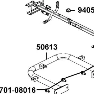 50613-LGN5-E00 FOOTREST R-WELDMENT — diagram cutout